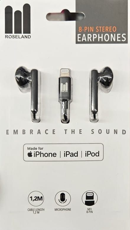 Roseland oordopjes 8-pins iPhone/iPad/iPod
