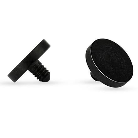 Dermal retainer rond zwart 1.6mm - LMPiercings