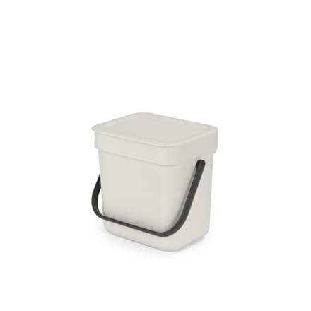 Brabantia Sort & Go Aanrecht Afvalbakje - 3 liter - Light Grey
