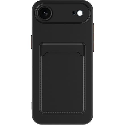 CaseBody Apple iPhone Air Telefoonhoesje met Kaarthouder Zwart