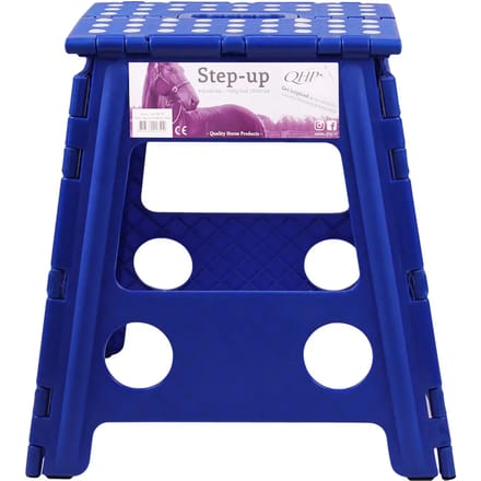 QHP - Opstapkruk - Step-Up - Kobalt Blauw - 39cm
