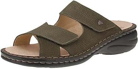Finn Comfort 02622-390223 Melrose - Damespantoffels - Olijfgroen