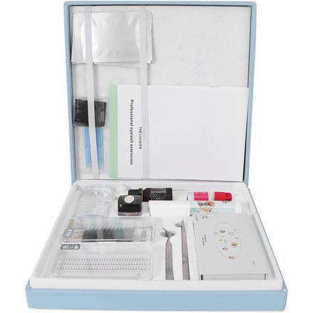Kit de Costume de Greffage de Faux Cils Kit d'Outils d'Extension de Faux Cils pour Débutant Greffage de Cils white