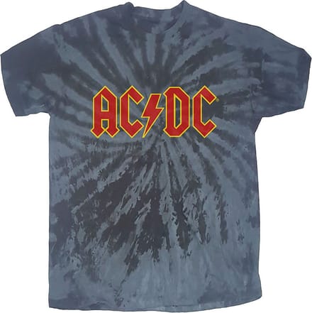 AC/DC - Logo Heren T-shirt - M - Zwart/Grijs