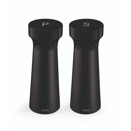 Amefa - Modern Shade - Zout en Pepermolenset - 15 cm - zwart - 2 delig