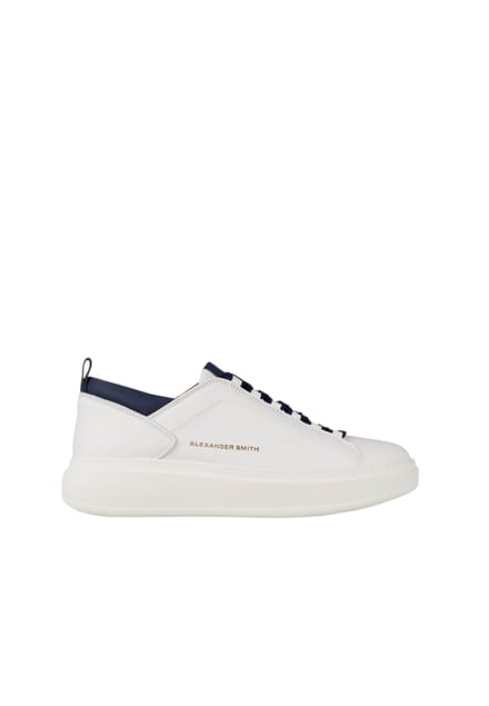 asbcwym-2267-wbl Alexander Smith Wit leder voor heren