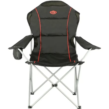 Nils Camp NC3080 Campingstoel Zwart/Rood - Comfort & Draagbaar