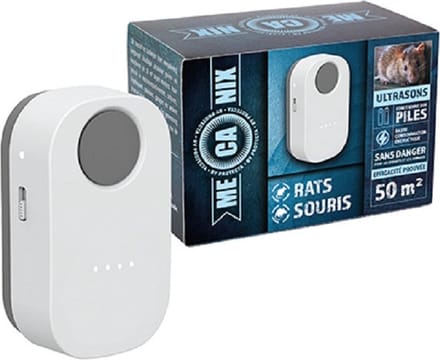 Mecanix Ultrasoon Rat & Muis 50m2 - batterij