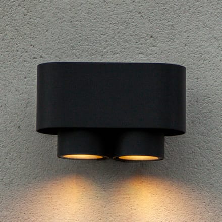 LUTEC - Cypres wandlamp voor buiten - GU10 - Donkergrijs