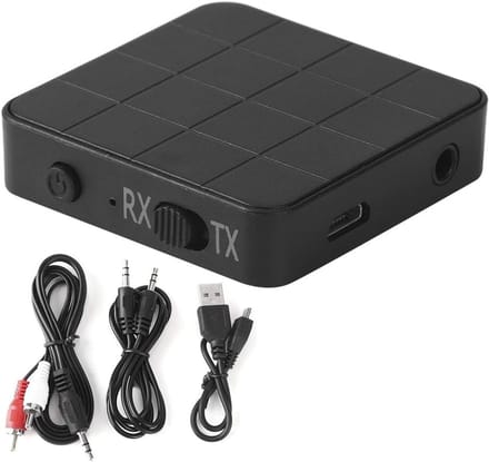 Multifunctionele O-zender en -ontvanger – 2-in-1 Bluetooth 5.0-zender/ontvanger – Bluetooth 5.0 Stereo-adapter voor PC en Auto