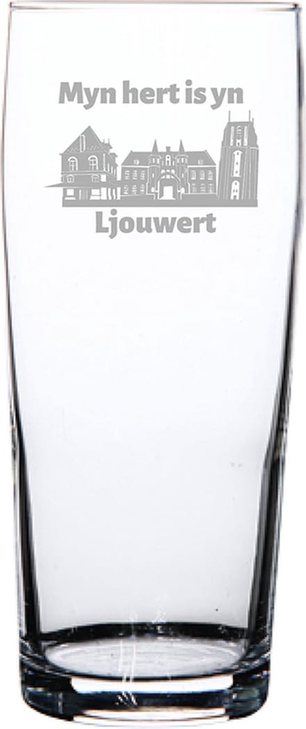 Gegraveerde bierfluitje 19cl Ljouwert