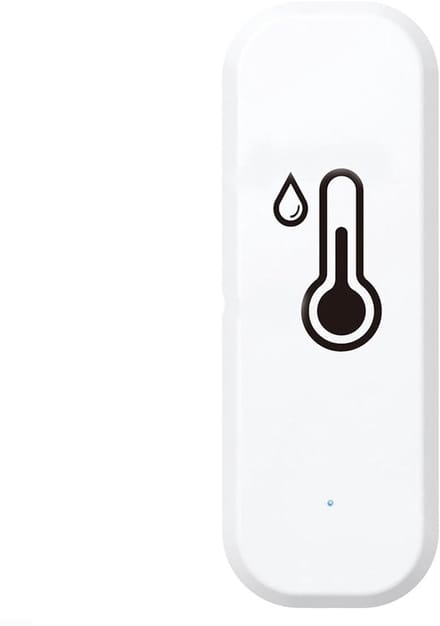 Temperatuur Vochtigheidssensor - Slimme Hygrometer Thermometer - Binnenklimaat Bewaken - App Afstandsbediening - -10°C tot 55°C - Wit