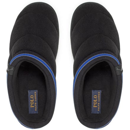 Ralph Lauren Button Scuff Zwart Heren Slippers
