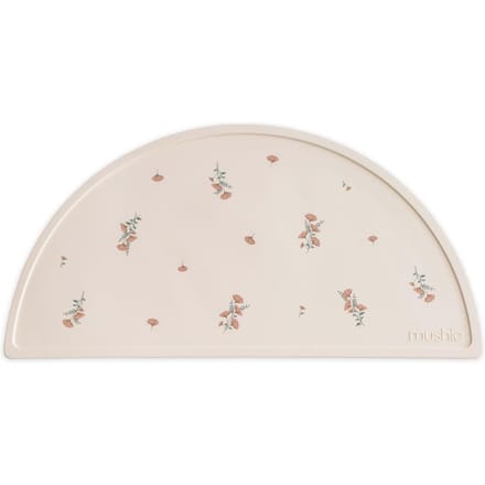 Mushie - Siliconen Placemats - Placemats - Pink Flowers