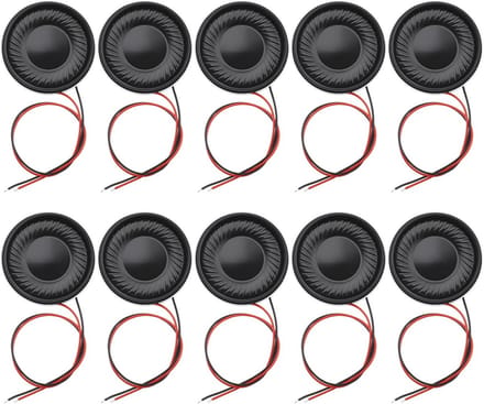 Solidchoice - Dailygoody - Interne Luidsprekers - Mini-luidsprekers voor DIY - Zwart - Magnetische Luidsprekers - 10 stuks 2 W - Geschikt voor Elektronische Project