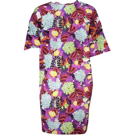 Florale Print Zijde Mini Jurk