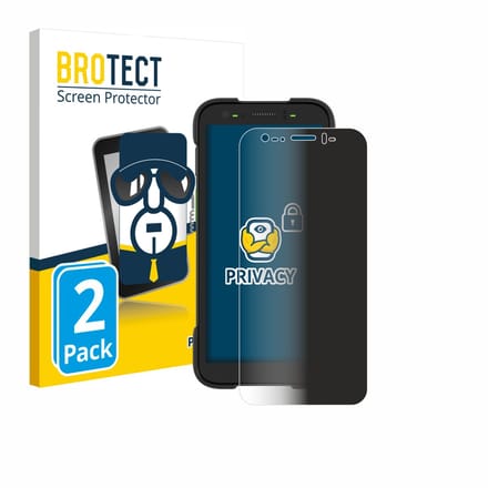 BROTECT - privacy screenprotector voor Zebra TC701 - Folie Beschermfolie Blauwlichtfilter 2 Stuks