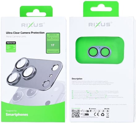 Rixus Ultra Clear Camera Protection For Apple iPhone 17 Mist Blue