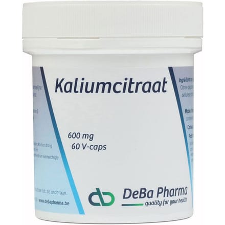 Deba Pharma Kaliumcitraat 600mg 60 Capsules