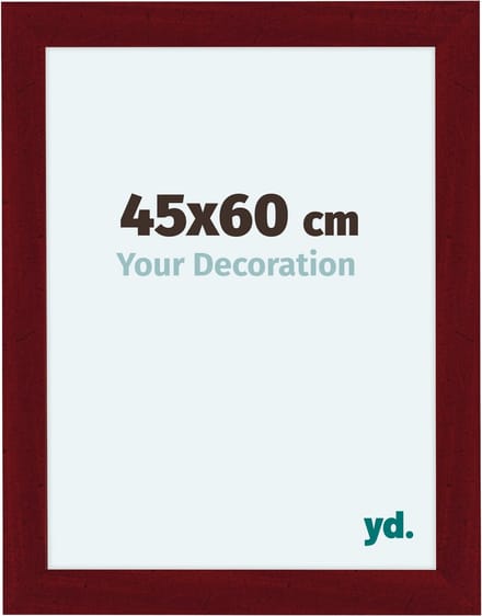 Your Decoration - Fotolijst 45x60 cm - MDF - Wijnrood Geveegd - Como