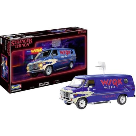 Revell Modelbouwpakket Militaire voertuigen - 07732 Stranger Things - GMC WSQK Squawk Van - Amerikaanse Bestelwagen Plastic - 1:25 - Modelbouw