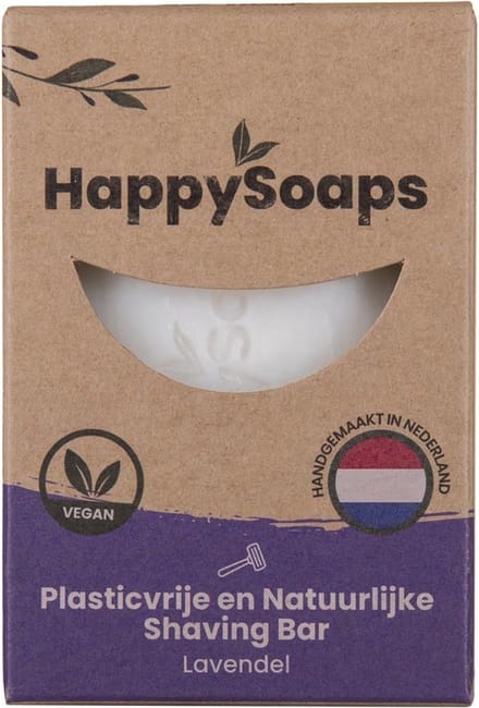 HappySoaps - Happy Shaving Bar Lavendel - 80g