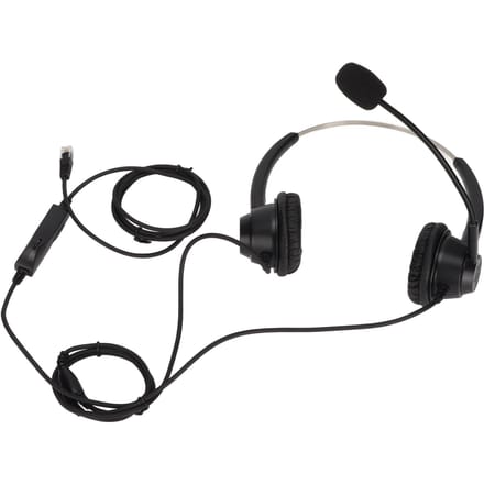 H360DRJ9MV RJ9 Kantoor Headset Binaurale Telefoon Headset met Instelbaar Luidsprekervolume en Microfoon Demping
