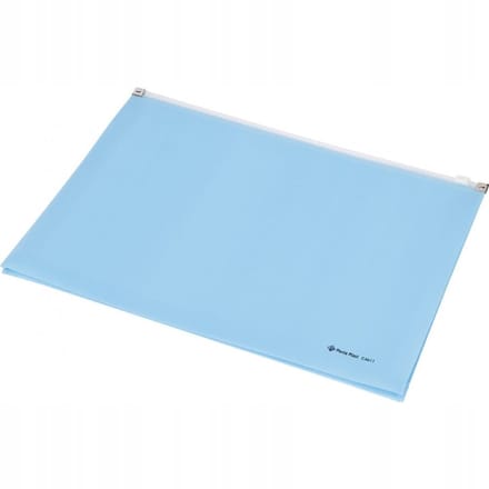 Panta Plast A4 Ruimte Map met Ritssluiting Blauw - 180 Vel Capaciteit