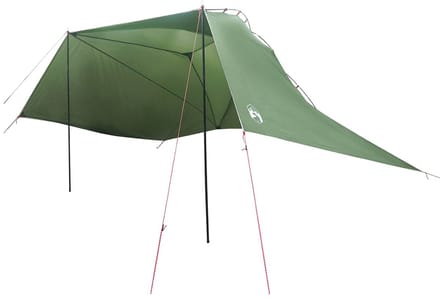 vidaXL - Auto - Tent - 350 - x - 250 - cm - Groen - Polyester - en - Staal