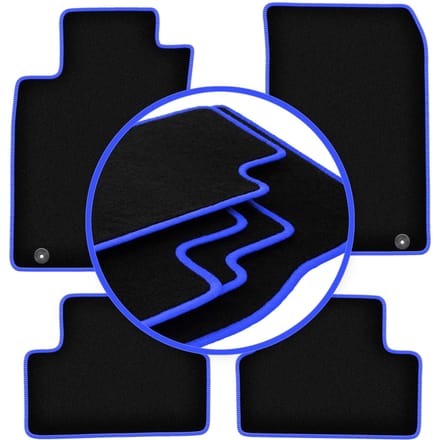 CARLUX-BLUE automatten voor: Infiniti Q30 hatchback (2015-2019)
