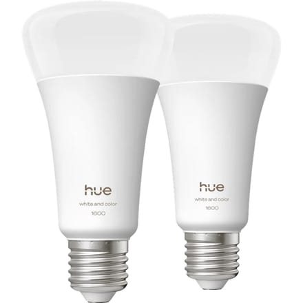 Philips Hue A67 White and Color 1600lm E27 Duo Pack