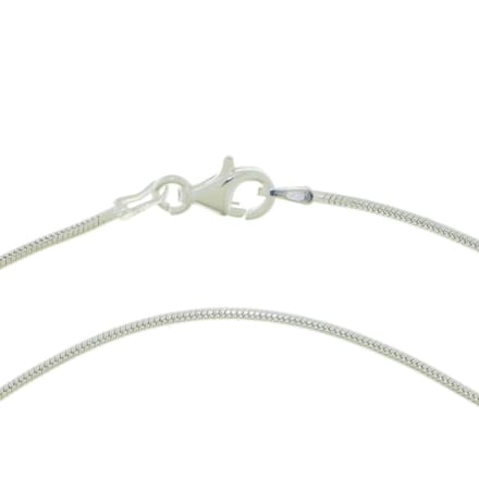 SilverGems Zilveren slangen ketting met dikte 1,2 mm 45 cm lengte