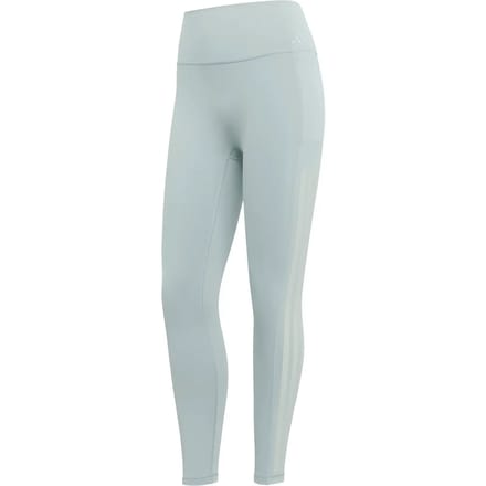 Adidas Optime Workout 3 Stripes 7/8 Leggings Grijs M Vrouw