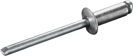 1000x Blindklinknagels Platte Kop 3x8 mm Aluminium/Staal - Standaard Kwaliteit