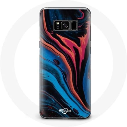 Coque - MANIACASE - Samsung Galaxy S8 plus - Texture abstraite - Souple - Mixte noir