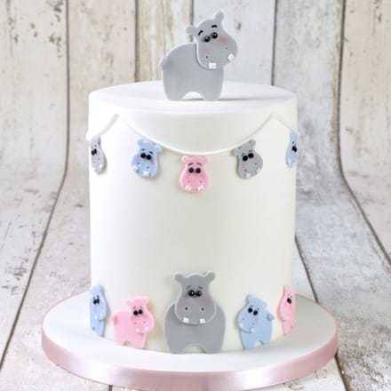 FMM Mummy & Baby Hippo Cutter Set/4