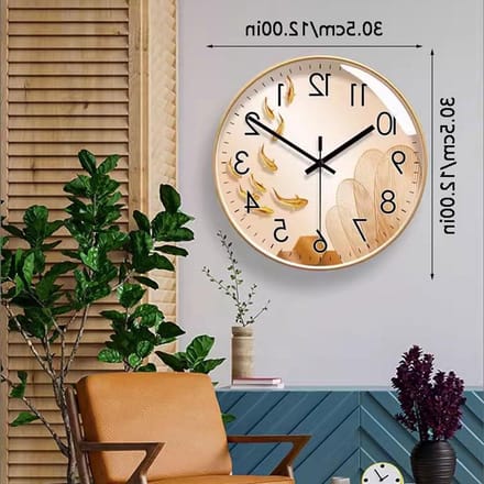 Stille Wandklok - Moderne Klok - Tijd Weergeven - Stil tikvrij mechanisme - One Size - A