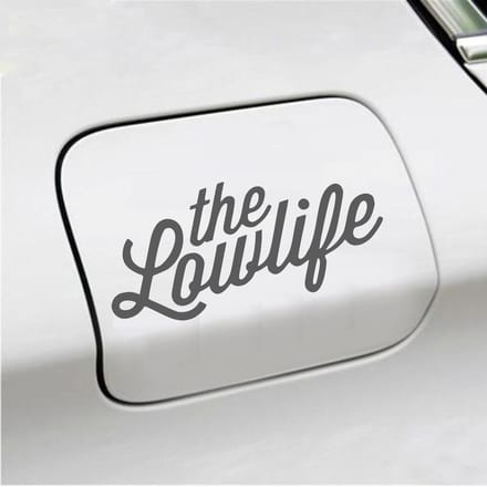 Bumpersticker - The Lowlife - 6,7 X 14,8 - Antraciet