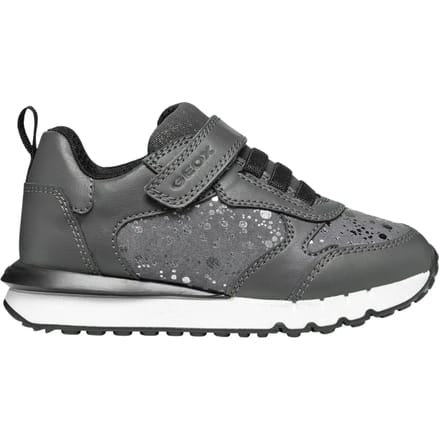 GEOX FASTICS MEISJES Sneakers - DONKERGRIJS - Maat 25