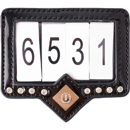 Imperial Riding - Wedstrijd - Hoofdstelnummer - Black - Rose Gold