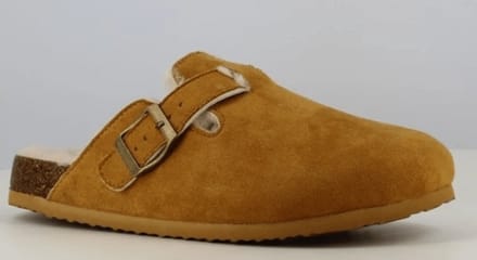 Mode-mania Dames Slipper | Camel | Maat: 37