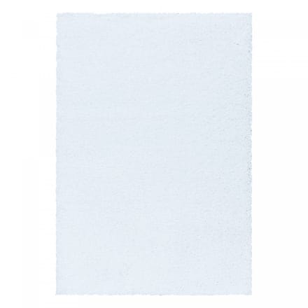 Modern hoogpolig vloerkleed Sydney - wit - 80x250 cm