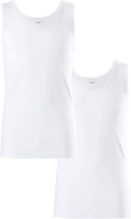 Damart - Set van 2 Essential tanktops van zuiver gekamd katoen - Heren - Wit - (94-101) M