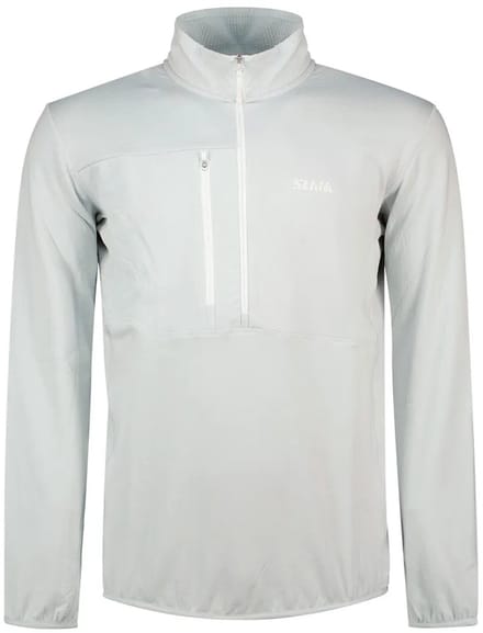 Slam Altura Lgt Grid Fleece Met Halve Rits Grijs M Man