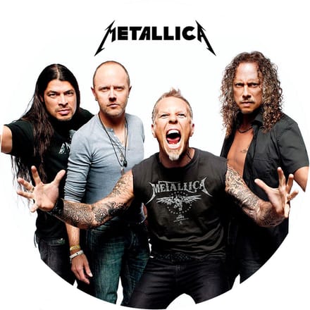 Signs USA - wandbord - dibond - Metallica - Rond 20 cm