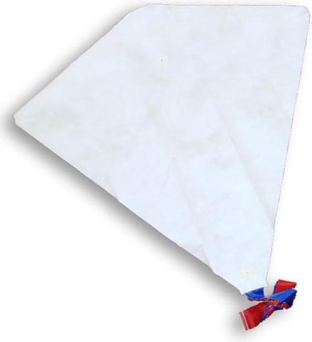 Didak Kites Hobby Diamond Vlieger - Tyvek Wit - 58x58 Cm