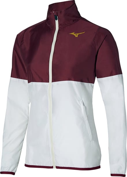 Mizuno Printed dames jas rood wit