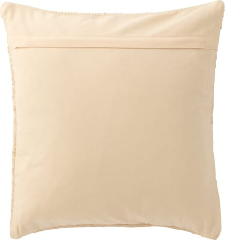 J-Line Kussen Breeze Strepen Gerecycleerd Katoen Creme/Zalm
