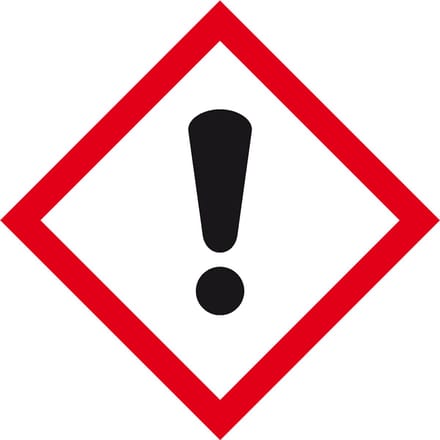 GHS07 irriterende stoffen sticker 300 x 300 mm