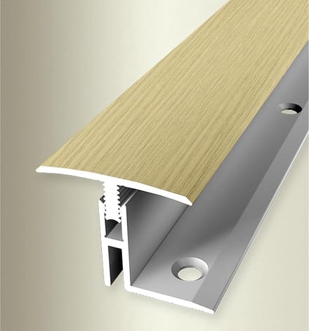 Overgangsprofiel - Vloerprofiel - Vloeren Afwerken - Hoogteverschil Compensatie - 1000 mm - RVS look